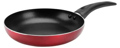 Zdjęcie produktu dla Patelnia Sitram 711899 z tłoczonego aluminium, średnica 20 cm, powłoka nieprzywierająca, kolor czerwony metaliczny