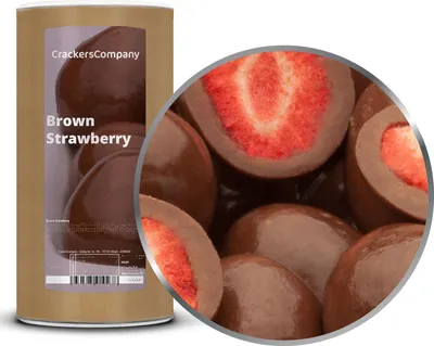 Obrázek produktu pro BROWN STRAWBERRY Membránová plechovka velká 600g