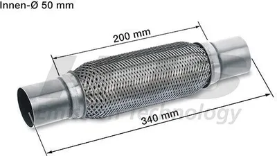 Obrázek produktu pro HJS 83 00 8591 Výfukový systém s ohebným potrubím Výfukové potrubí