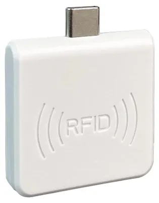 Produktbild von Mobiles RFID-Lesegerät für Smartphones, Micro-USB-Schnittstelle, Benutzerfreundl