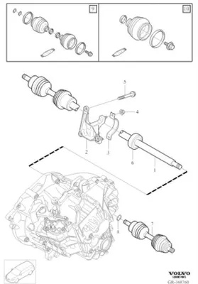 Image de VOLVO V40 V40CC S60 V60 XC60 support d'essieu droit OE 30735440