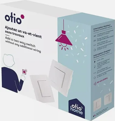 Produktbild von Otio Schalterset 13DG43, 13DG44, weiß, 2 Stück