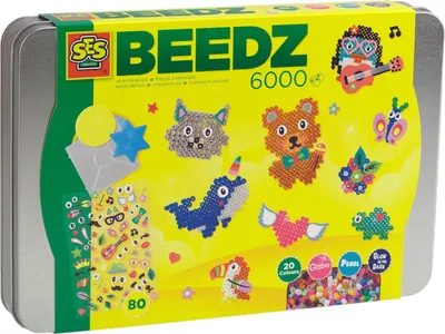 Produktbild von SES Creative Beedz Bügelperlenset Luxussortiment, 6000 Stück(e), 5 Jahr(e), Mädchen, Kind, Mehrfarbig, 300 mm