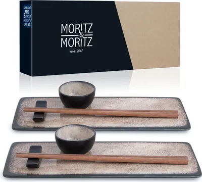 Produktbild von Moritz & Moritz VIDA 10tlg Sushi Set Beige