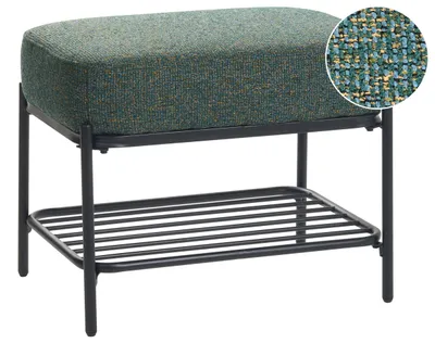 Produktbild von BELIANI Flurbank Bunt Stoff Gepolstert mit Schuhablage 58 x 36 Modernes Design Schuhbank Bettbank Schlafzimmer Flur Garderobe Sitzbank