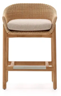 Produktbild von Hocker Galea 52 x 58 x 86 cm Teakholz Rattan Braun