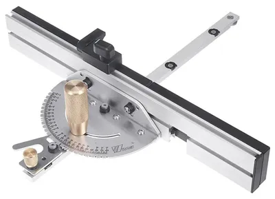 Imagen del producto de Guía de inglete guía para sierra de mesa - 450 mm - Aluminio - Ángulos hasta 60 grados