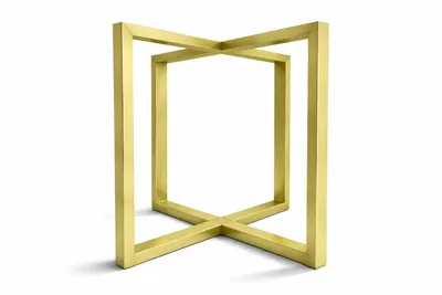 Produktbild von Tisch-Kufen Schwerlast Tischgestell aus Metall, Stabile Möbel-Kufen, Tischbeine für Esstisch und Schreibtisch Gold