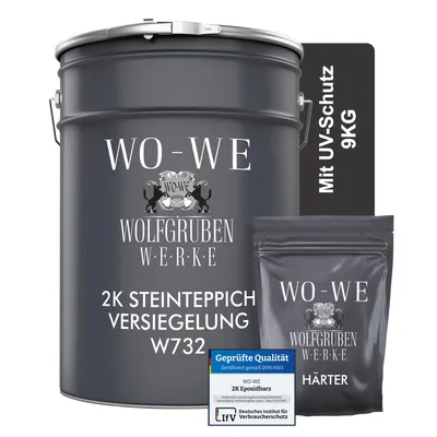 Produktbild von Steinteppich Versiegelung Außen UV-Schutz Bodenversiegelung Transparent W732 - 9Kg