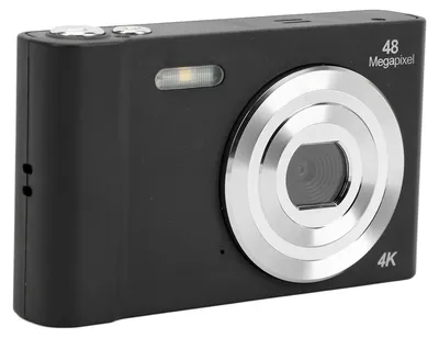 Image de Appareil photo numérique 4K pour adolescents et enfants, 48 MP, HD 1080p, écran IPS 2,4 pouces, zoom 16x, étui compact, photographie, voyages, vlogging, Sch