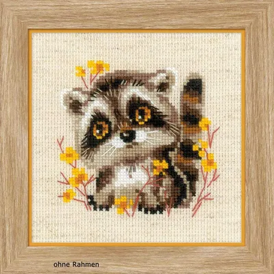 Obrázek produktu pro Riolis vyšívací balíček "Little raccoon", vzorek k zaplacení