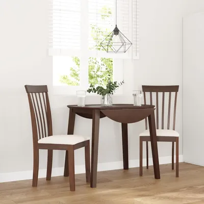 Produktbild von Möbel Esszimmerstühle mit Kissen 2 Stk. Braun Massivholz Gummibaum 4102387