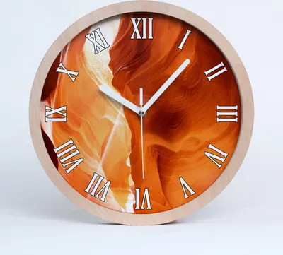 Produktbild von Holzuhr 20fi cm wanduhr - weiße Spitzen - Schlucht