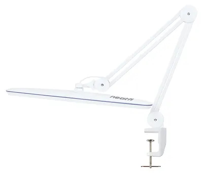 LED Bureaulamp mit Klemme, 2.200 Lumen, 58 cm, CCT, Weiß