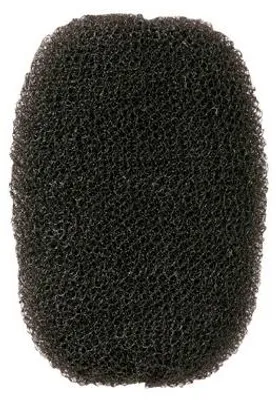 Produktbild von Comair Haarvollunterlage 7x11cm sz 14g Bun padding round, black, 7 x 1
