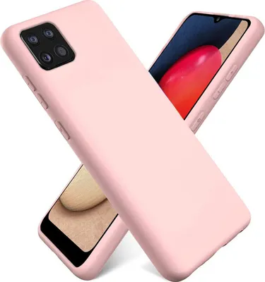 Produktbild von Conie TPU Schutzhülle für Samsung Galaxy A22 5G Tasche Case Cover Bumper Silikon Mikrofaser Inlay Hülle in Rosa matt