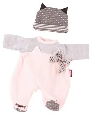 Zdjęcie produktu dla Götz 3402837 Kombi Cosy Cat – zestaw do pielęgnacji dla lalek typu baby, rozmiar S, 30-33 cm, 2 elementy