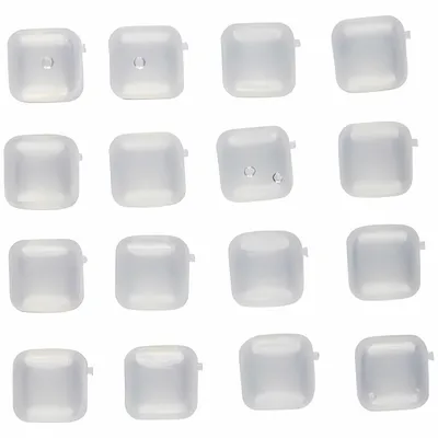 Produktbild von 16x EISWÜRFEL Set Kunststoff transparent wiederverwendbar Kühlsteine Eis Cube Würfel 68 (Transparent)