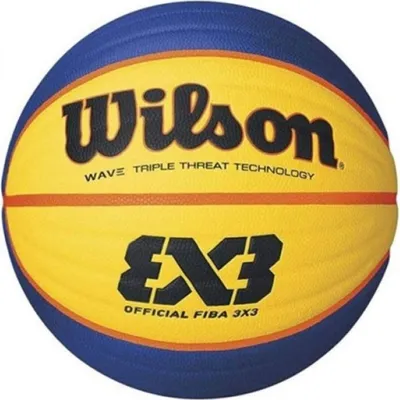 Produktbild von Wilson Basketball Replica FIBA 3x3 Blau/Gelb/Orange Streetball Größe 6 Unisex NEU