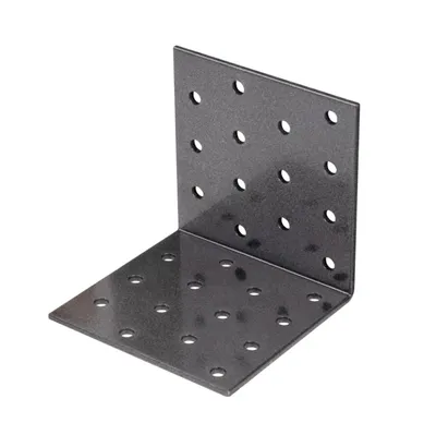 Produktbild von Alberts DURAVIS® Lochplattenwinkel, schwarzdiamant 80 x 80 x 80 mm