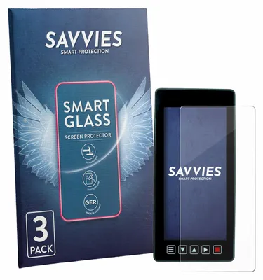 Produktbild von 3x Savvies Schutzglas Folie für Dystopiaworld Bike Computer 9H Panzer Schutzfolie Glas Displayschutz klar transparent