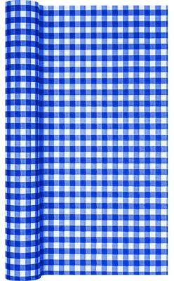 Produktbild von Tischläufer Karo blau 490x40cm