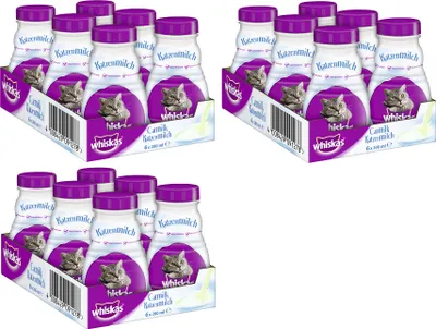 Produktbild von WHISKAS® Katzenmilch 3 x 6 x 200ml