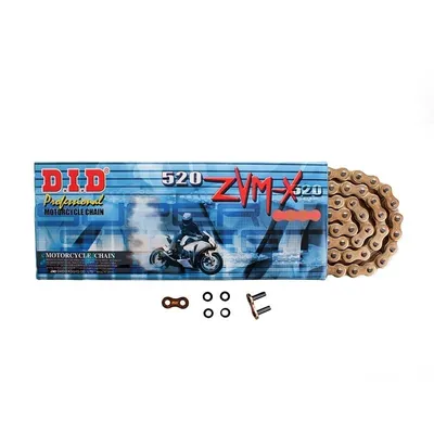 Produktbild von Did 520Zvmxg&G-102 Gold / Gold Kette (102 Glieder) X-Ring (Offen + Verschluss)
