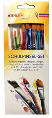 Zdjęcie produktu dla Schulpinselset 8-teilig 12 Stück Verkaufseinheit 666470 4006335150928