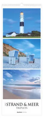 Produktbild von Neumann Wandkalender 2027 Triplets mit Maritimer Stimmung 25x69 cm