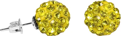 Produktbild von Shamballa Ohrstecker Silber in verschiedenen Farben Farbe - Gelb