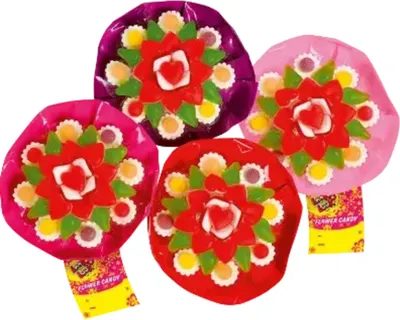 Produktbild von Look O Look Candy Flower Blumenstrauß Fruchtgummi Schaumzucker 145g