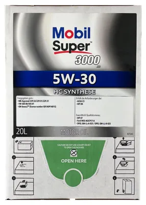 Produktbild von Mobil Super 3000 XE 5W-30 20 Liter BAG-IN Box (153743)
