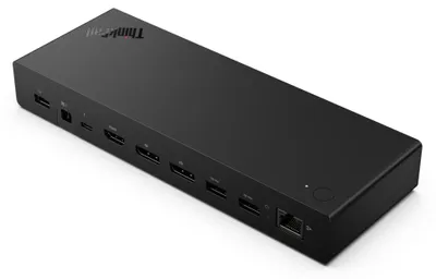 Produktbild von Lenovo ThinkPad Thunderbolt 4 Smart Dock Gen2 7500, Kabelgebunden, Thunderbolt 4, 100 W, 2500 Mbit/s, Schwarz, Eclipse Black