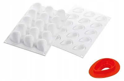 Produktbild von Silikomart FRAGOLA30 Silikonform Erdbeere 15 Mulden