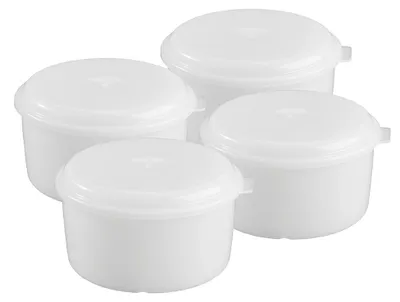 4 Eisbehälter mit Deckel für Eismaschine 42905, 200 ml