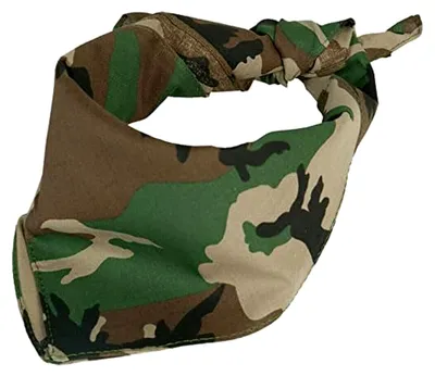 Produktbild von Unifarbener Bandana-Schal aus Baumwolle für den Winter