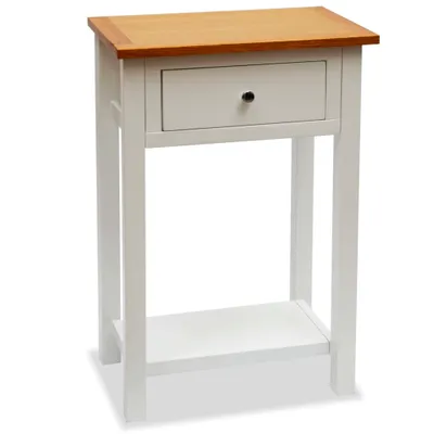 Image de Table d'appoint 50 x 32 x 75 cm Bois de chêne massif