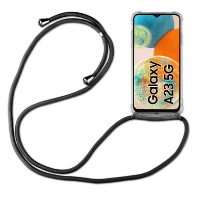 Produktbild von betterfon Handykette für Samsung Galaxy A23 5G Handyhülle mit Band Hülle Schwarz
