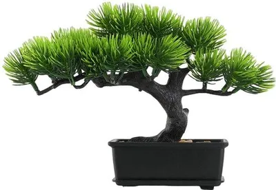 Obrázek produktu pro Umělá bonsajová rostlina – realistická dekorace – 33 x 16 x 4 cm