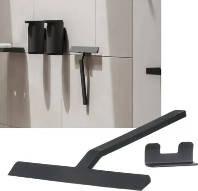 Produktbild von Zone Denmark Duschabzieher Rim, mit Halter, Abzieher, Scheibenreiniger, Silikon / Metall, Black, 22 cm, 14896