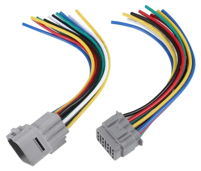 12-Pin Pigtail Kabel Set 15 cm Stecker Buchse Auto