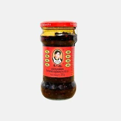 Produktbild von Lao Gan Ma | Fermentierte Schwarze Sojabohnen In Chiliöl - 280g - Asiatische Gewürze - Szechuan Geschmack - Chiliöl