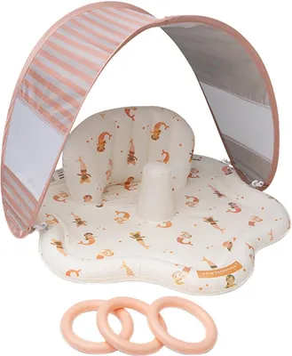 Produktbild von Swim Essentials Baby-Badematte – Mehrfarbig – Meerjungfrauen-Blasen – Ø 76 cm