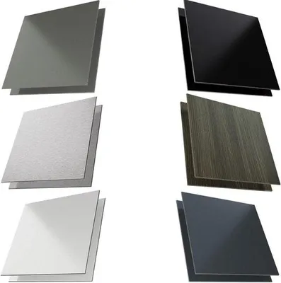 Image de Panneau sandwich en aluminium - Panneau mural de cuisine - Protection pour évier de cuisine - MAT Brillant - 20 x 110 cm - Noir