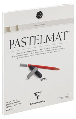 Produktbild von Clairefontaine 3329680960280, Kunstdruckpapierblock, 360 g/m², 12 Blätter
