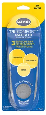 Produktbild von Scholl Tri-Comfort Einlegesohlen für ganztägigen Komfort und Unterstützung, 1 Paar
