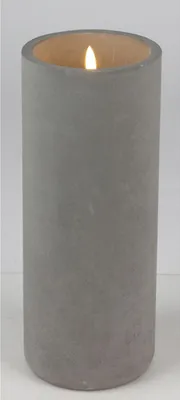 Produktbild von Solarlampe in Betonoptik ca. 12x30 cm moderne Solarleuchte für Garten Balkon Terrasse wetterfeste Außenbeleuchtung