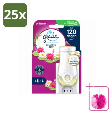 Imagen del producto de 25 unidades de difusor eléctrico de fragancia Glade - Aroma "Relaxing Zen" - Paquete económico
