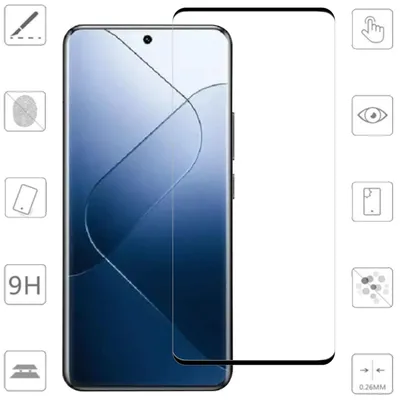 Produktbild von Für Xiaomi 15 Pro 2x 3D Curved Premium Display Full 0,3mm Hart Glas Folie Schutz